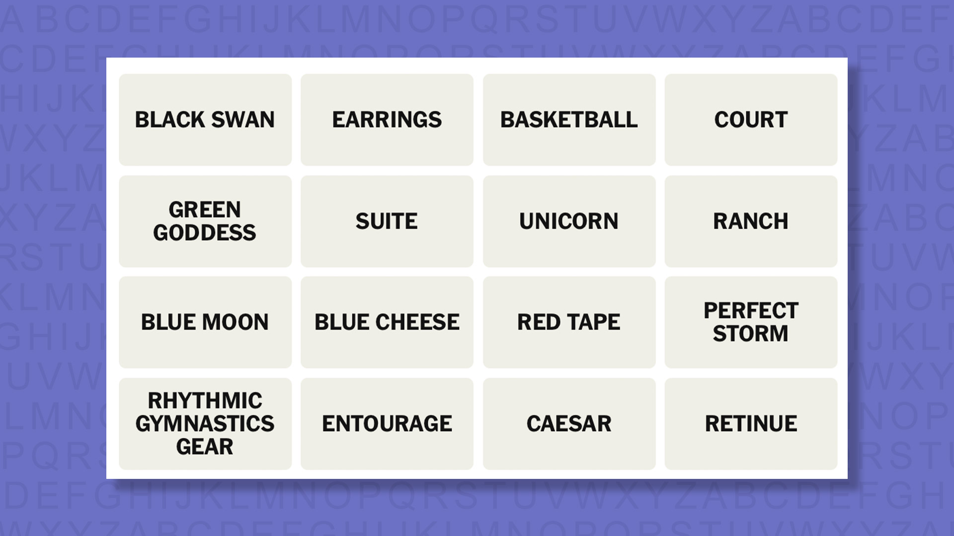 NYT Connections hints for game 1101 on a purple background
