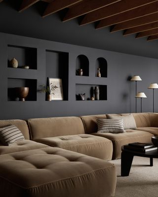 Black paint living room