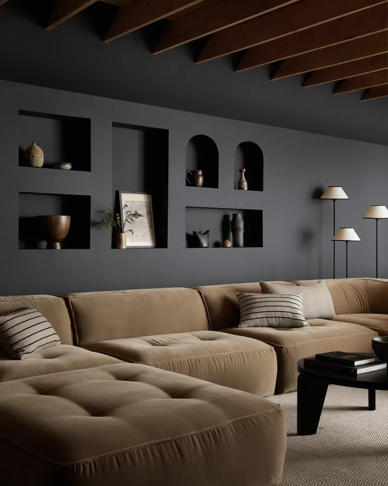 2024's Enigmatic Elegance: Unveiling the Artistry of 'Near-Black' Wall Paints in Home Decor Trends