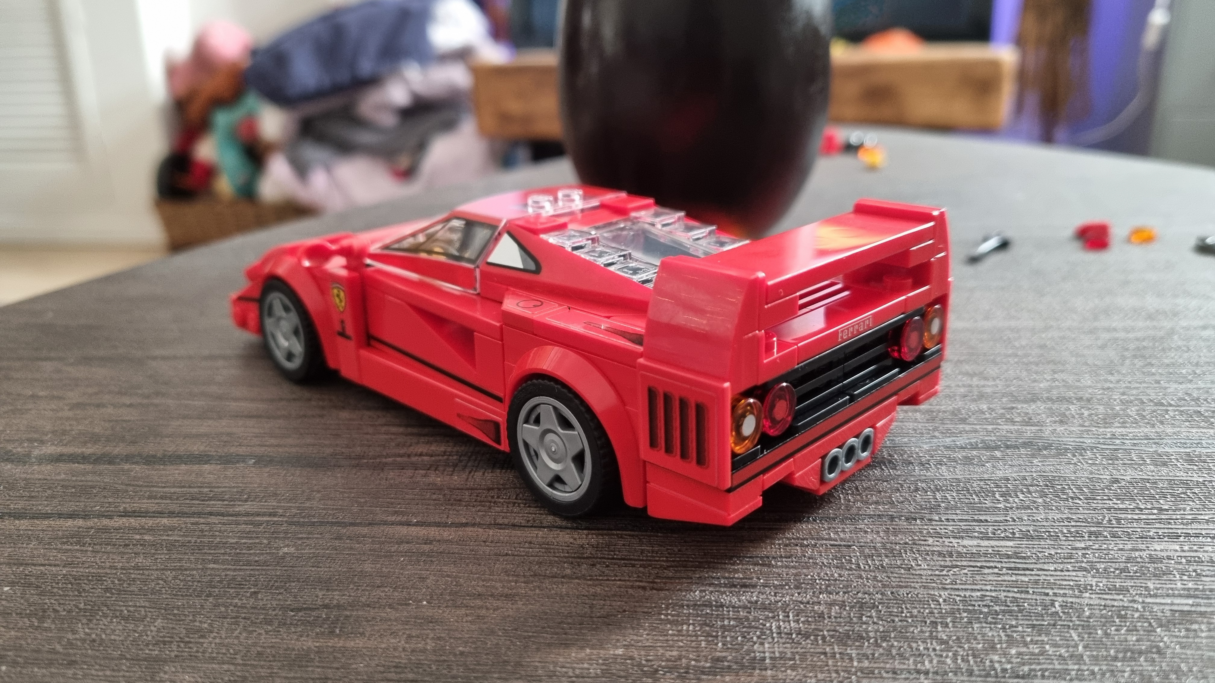 The Lego Speed Champions Ferrari F40 model