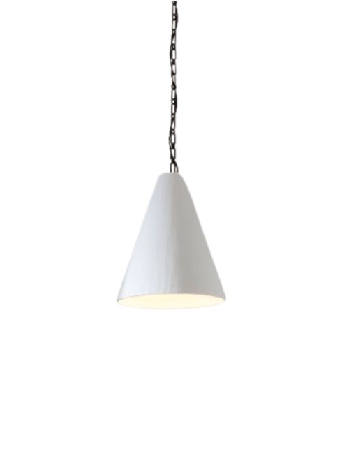 Plaster Cone Hanging Light