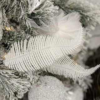 Amazon clip on feather Christmas decorations