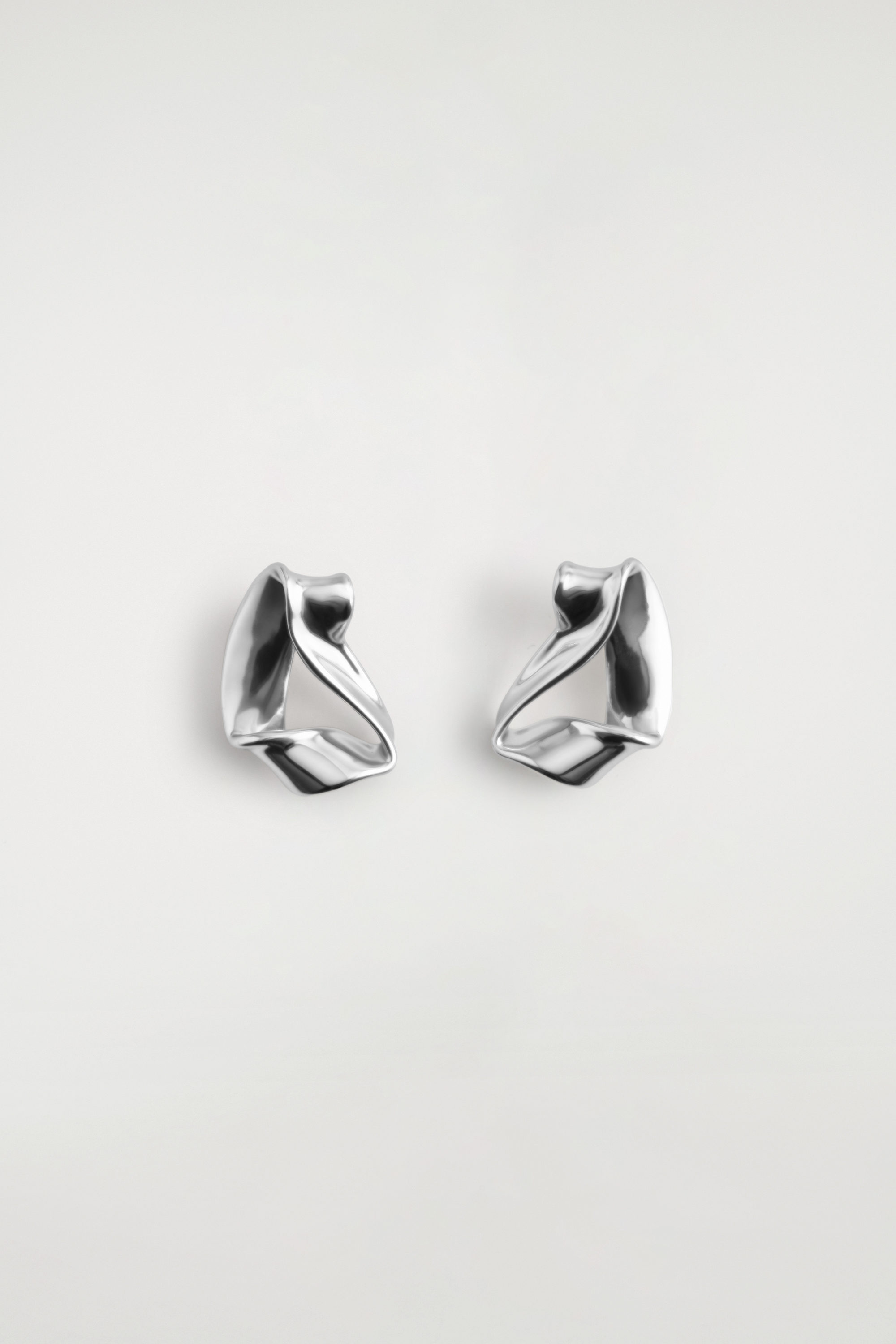 Twisted Ribbon Stud Earrings