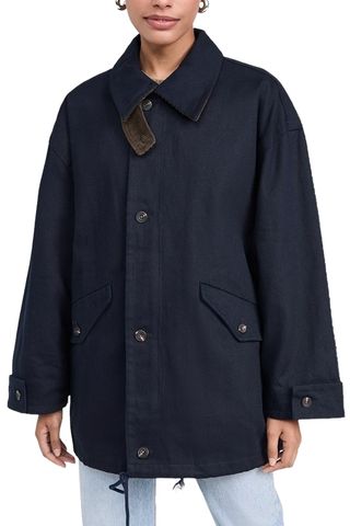 Pixie Market Contrast Corduroy Country Barn Jacket