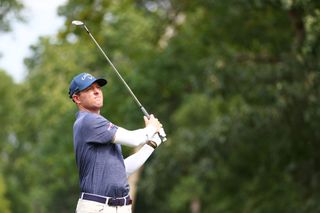 Max Greyserman in PGA Tour action at the Wyndham Championship