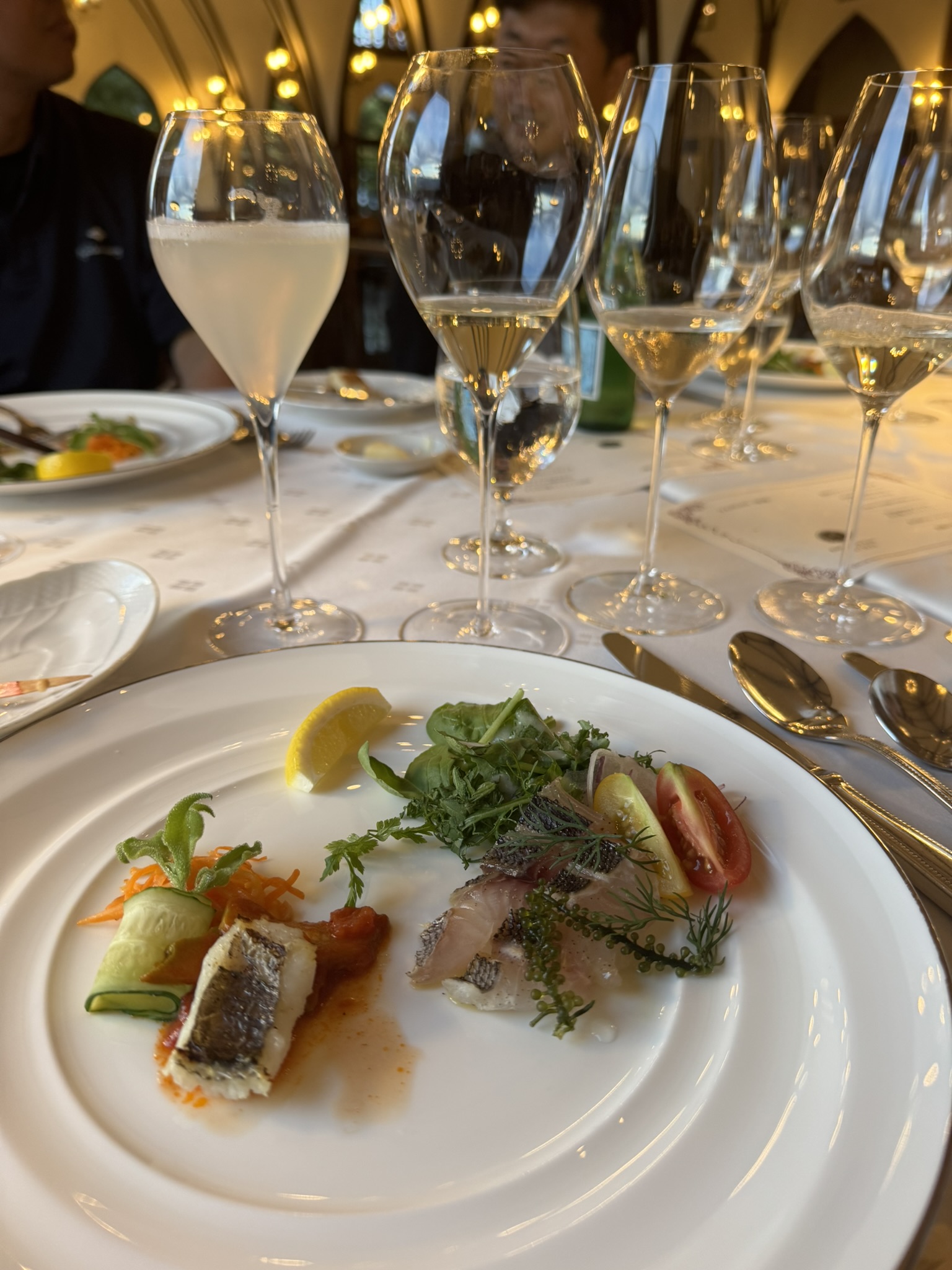 Paring Japanese wines with Sashimi at Katsunuma Jozo's Kaze restaurant, Yamanashi