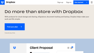 Dropbox Business website screenshot