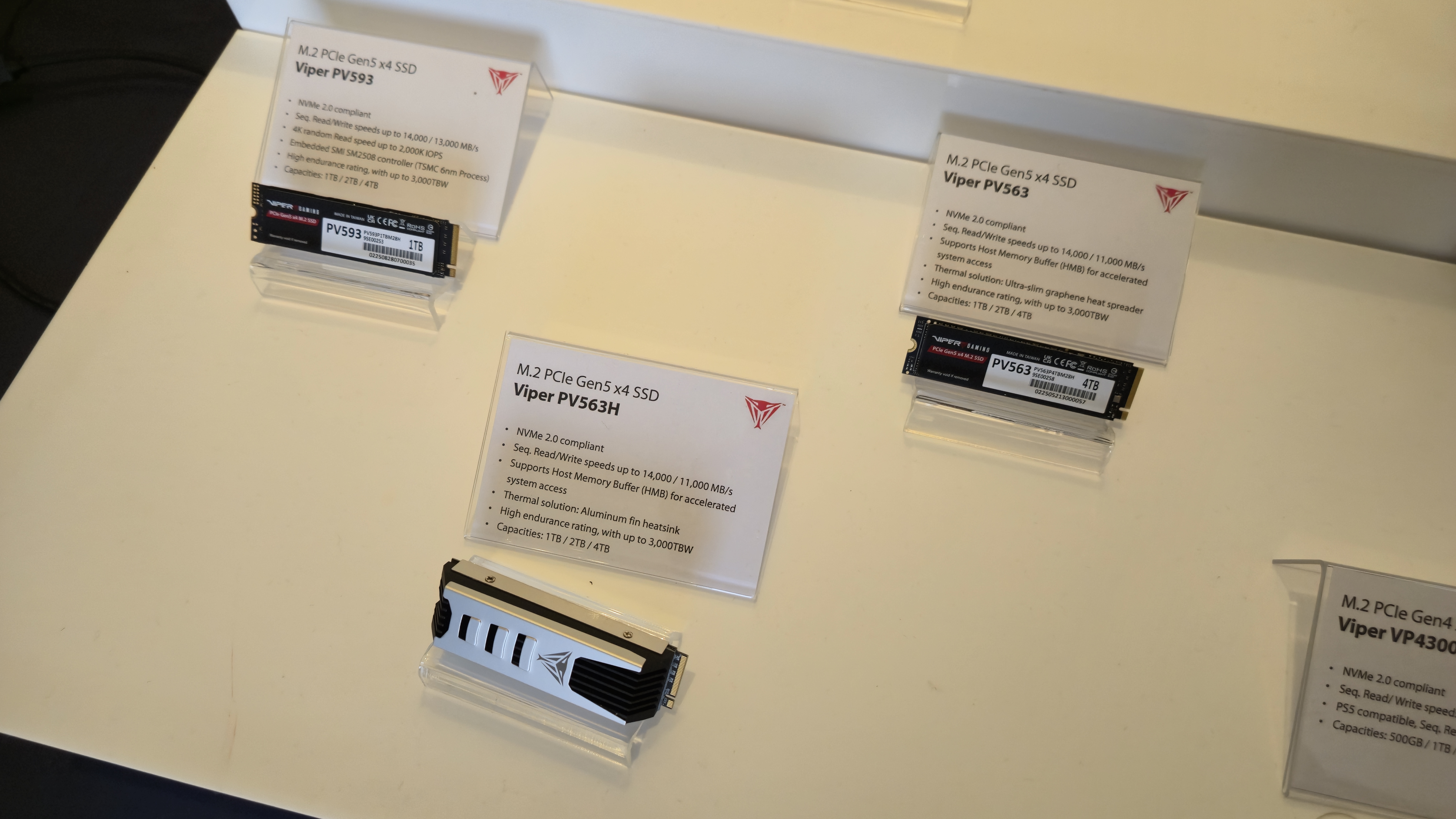 Patriot PCIe 5.0 x4 SSDs