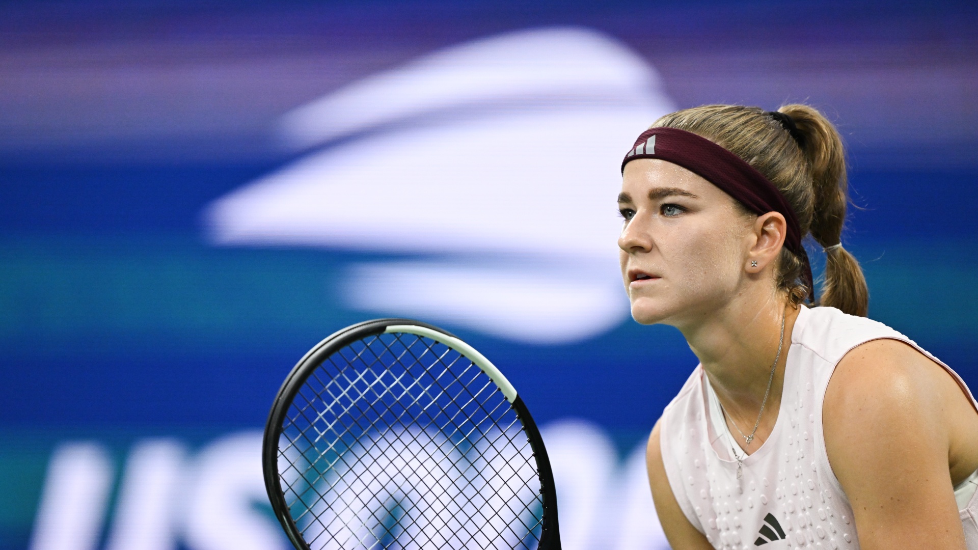 Karolina Muchova in action at US Open 2026
