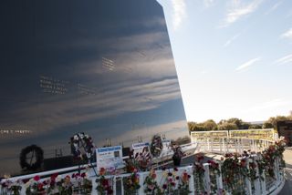 The Space Mirror Memorial for fallen NASA astronauts at the Kennedy Space Center in Florida