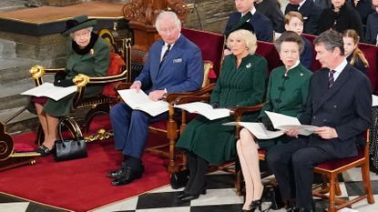 Queen Elizabeth at Prince Philip memorial