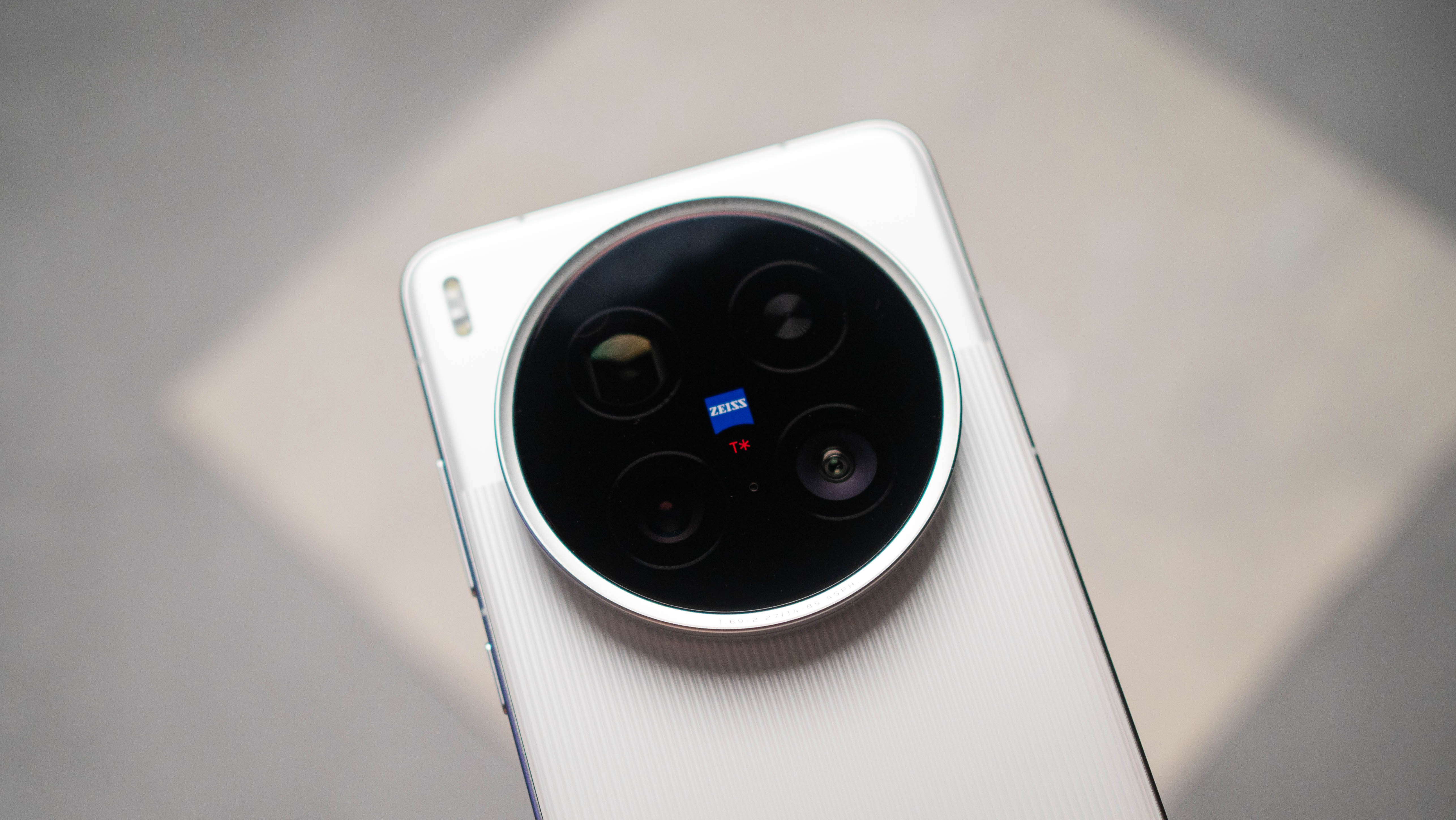 Vivo X200 Ultra showcasing camera island at the back against a grey background