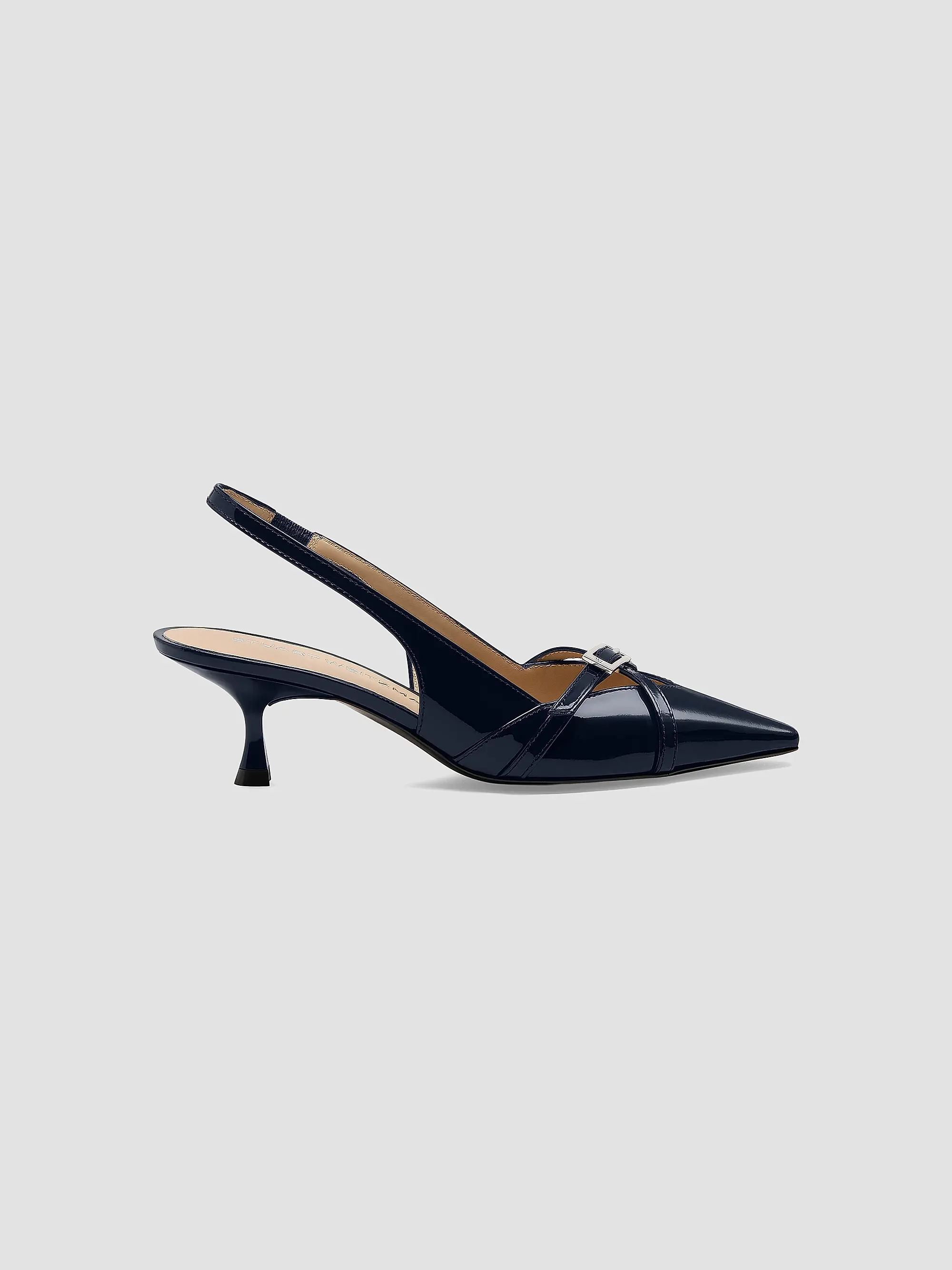 Georgie 50mm Patent Leather Slingback Pumps