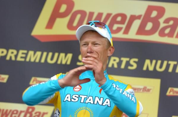 Alexander Vinokourov, winner of stage 13 to Revel.