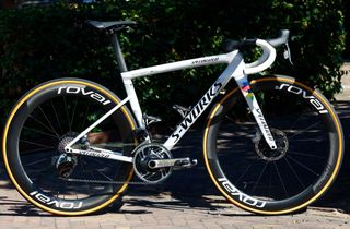 Lotte Kopecky's team-issued world champion Specialized S-Works at the Simac Ladies Tour