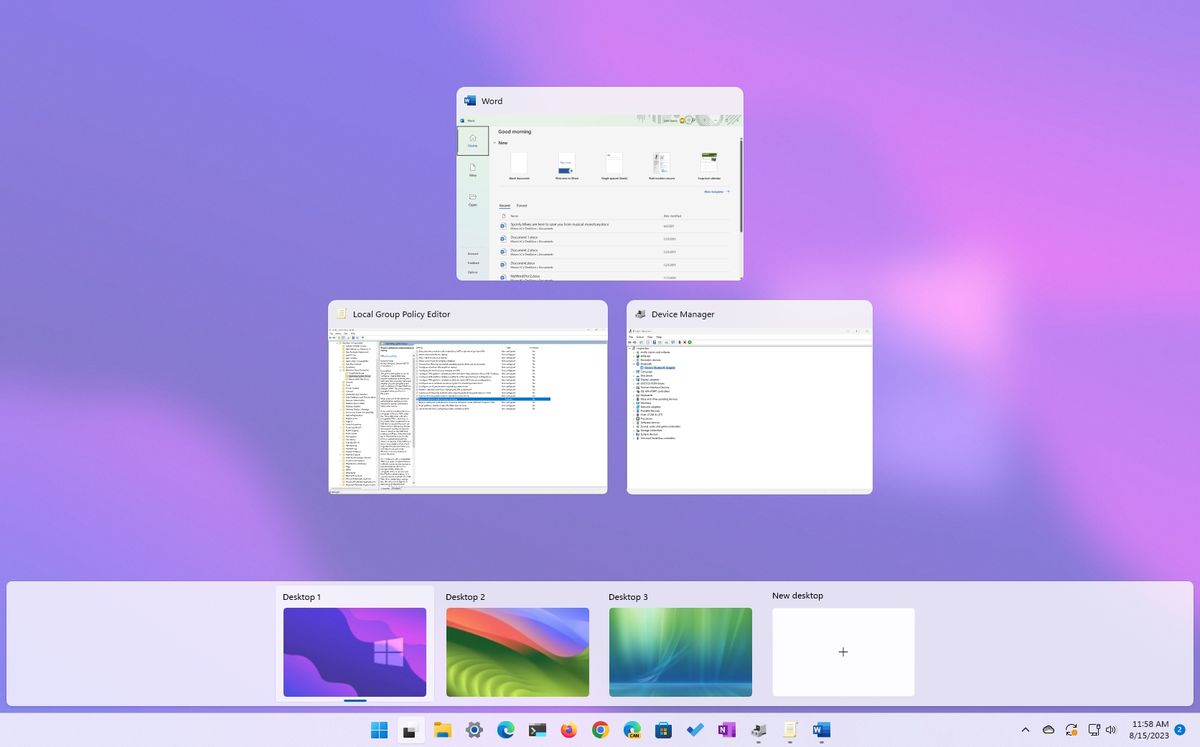 Windows 11 Desktops