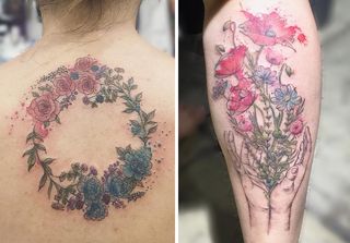 Watercolour tattoo: June Jung