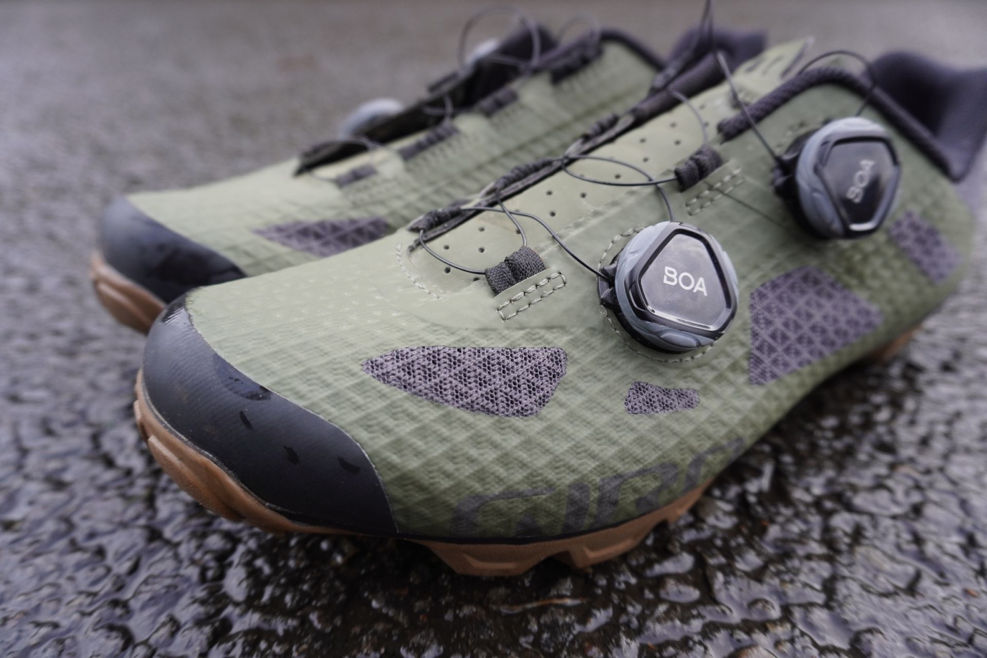 Image shows the Giro Sector MTB gravel cycling shoes