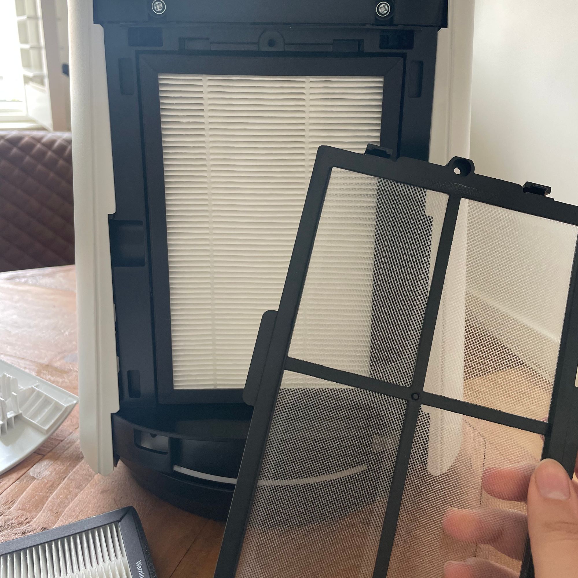 Putting the filter in the Russell Hobbs bladeless fan