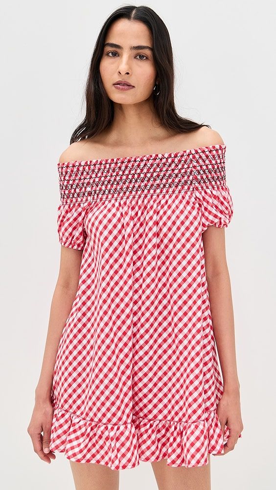 Frankies Bikinis Ruby Poplin Minidress
