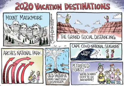 Editorial Cartoon U.S. coronavirus vacations 2020