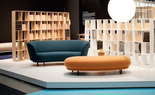Stockholm-based Massproductions launched the free-standing 'Endless' shelving system
