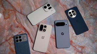 Flagship Android phones, including Find X9 Pro, Pixel 10 Pro XL, and POCO F8 Ultra