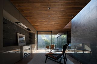 interior and courtyard at Timeless house by Apollo