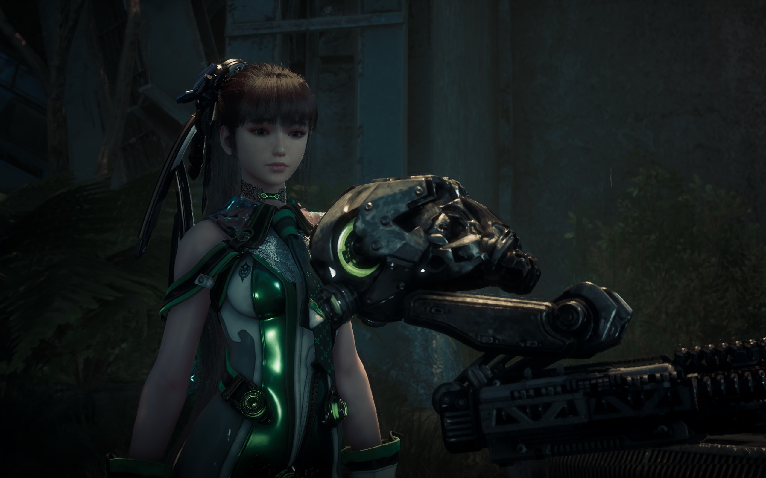 Eve is examined by a robotic drone