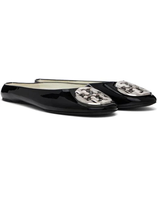 Ssense Exclusive Black Reva Backless Ballerina Flats