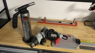 Photo of a blow torch and a heat gun