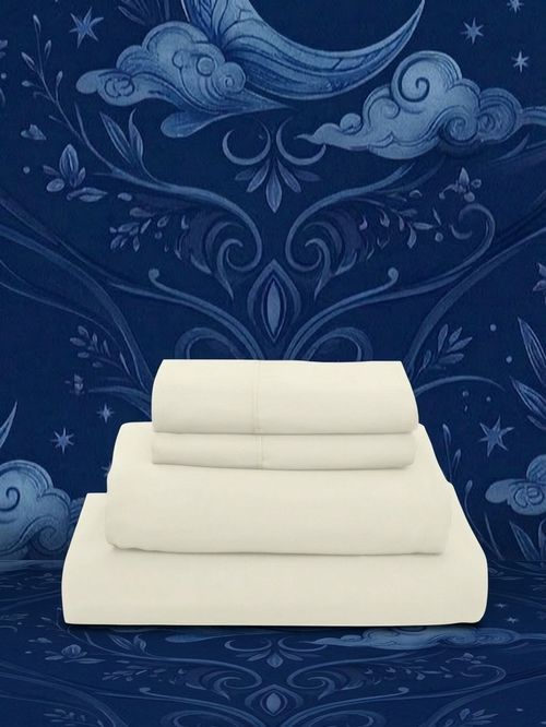 Microfiber Sheet Set in Ivory color (queen)