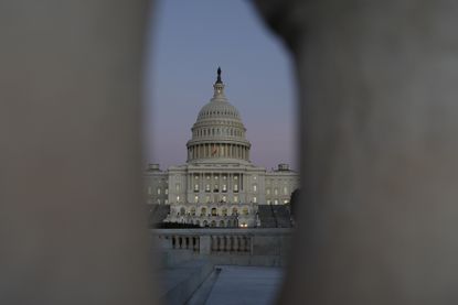 The U.S. Capitol framed