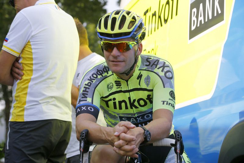 Tinkoff-Saxo DS Steven de Jongh joined the ride