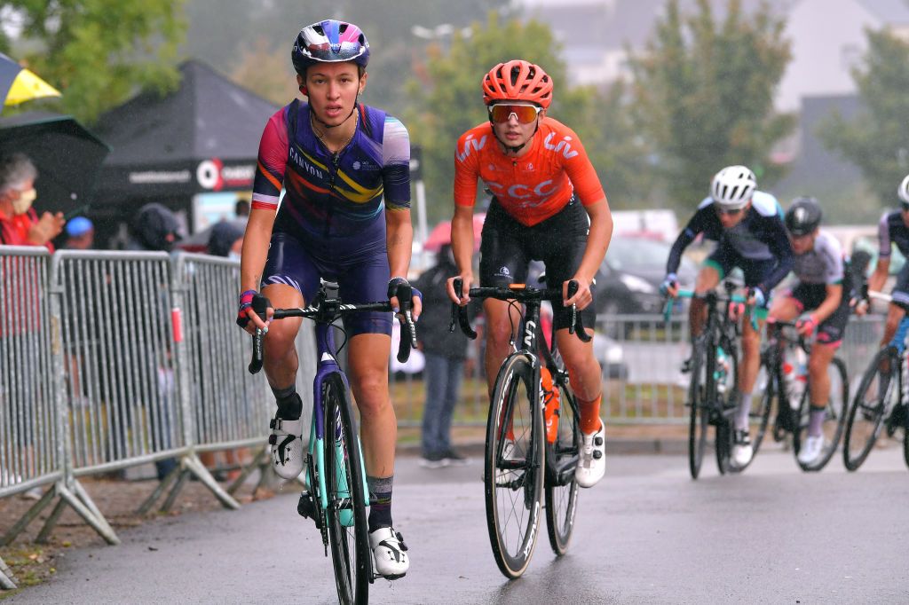 Katarzyna Niewiadoma (Canyon Sram Racing Team) in action in Plouay