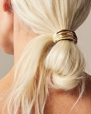 Ridged Metal Hair Tie