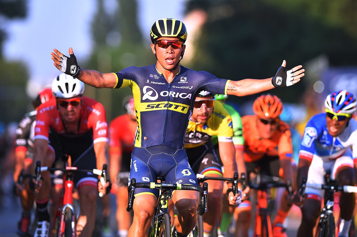 Caleb Ewan (Orica-Scott) wins stage 4