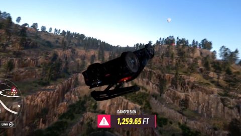 Forza Horizon 5 stunt video makes a car do a backflip and barrel rolls