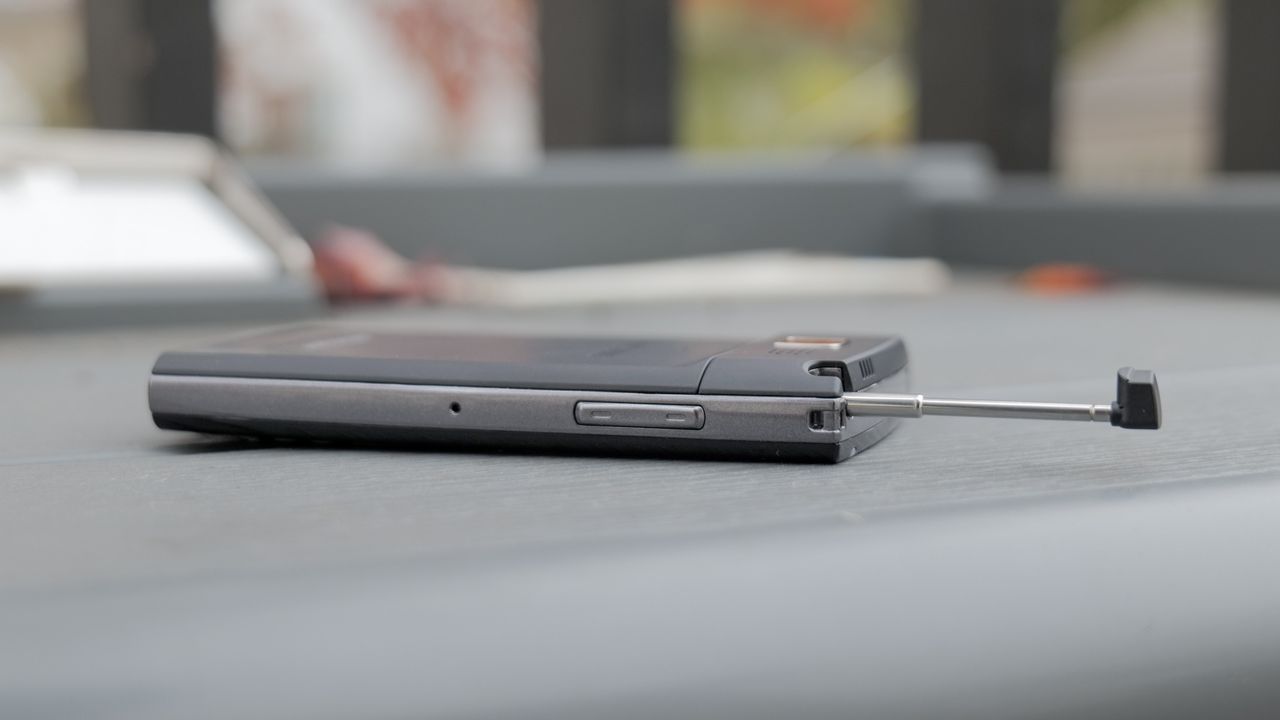 Samsung Epix held in hand.