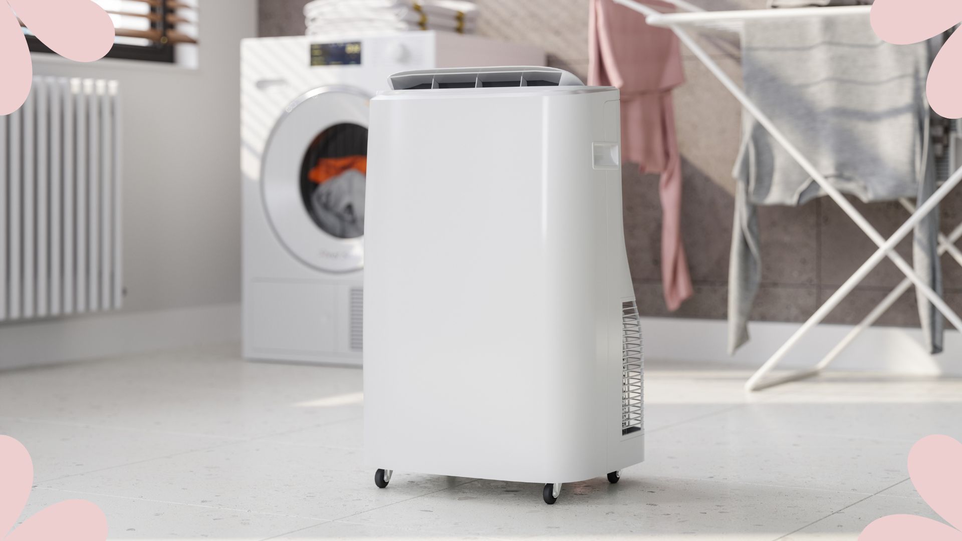 picture of dehumidifier in laundry room
