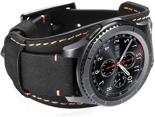 Coobes Geniune Leather Cuff Bracelet Galaxy Watch