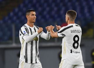 Sports Cristiano Ronaldo and Aaron Ramsey