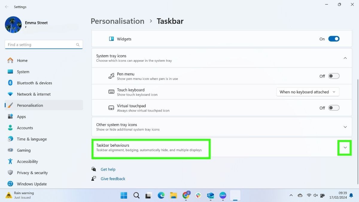 How to move your taskbar in Windows 11 | TechRadar