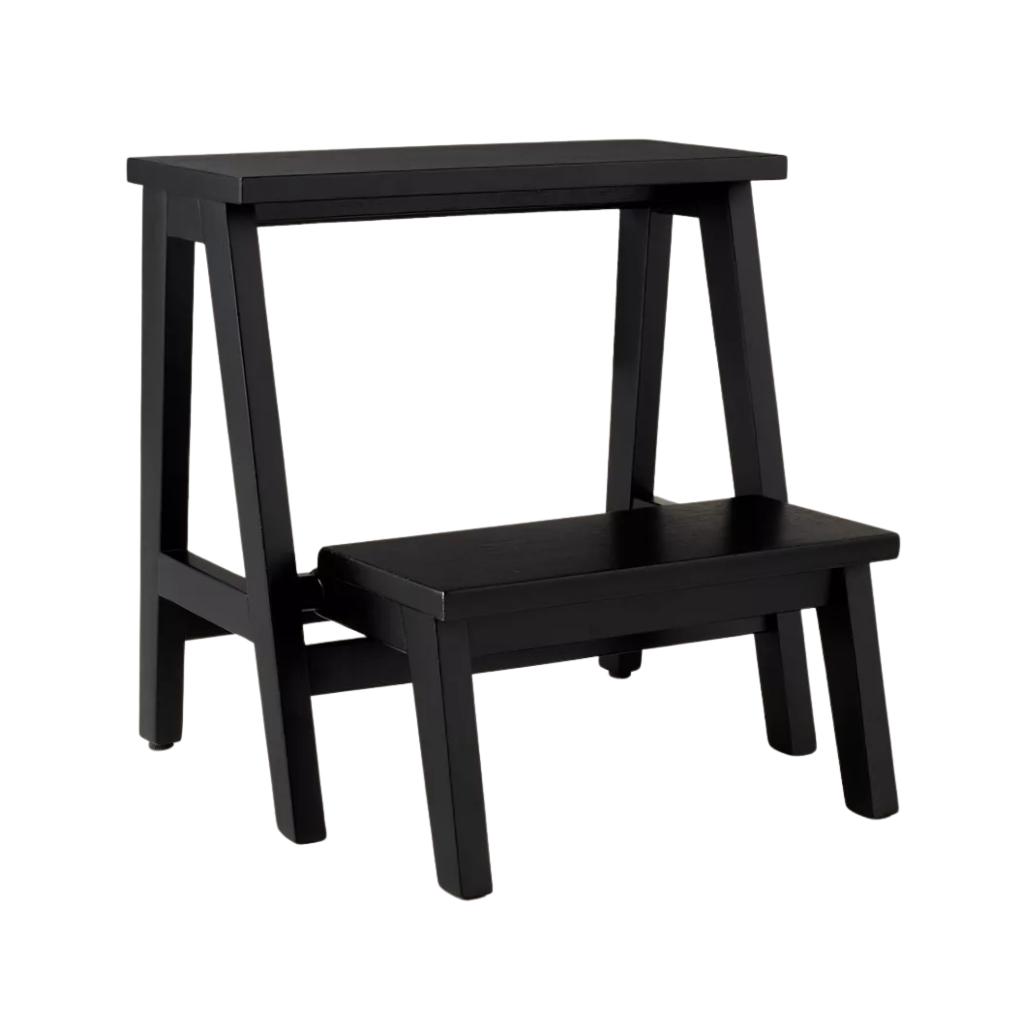 a black kitchen step stool