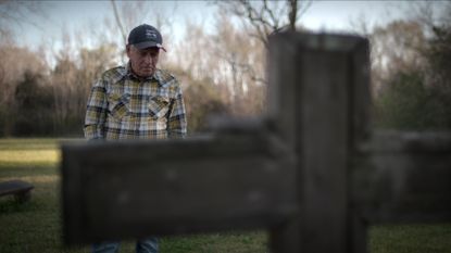 Tim Miller from 'Crime Scene: The Texas Killing Fields' visiting the fields where his daughter was discovered