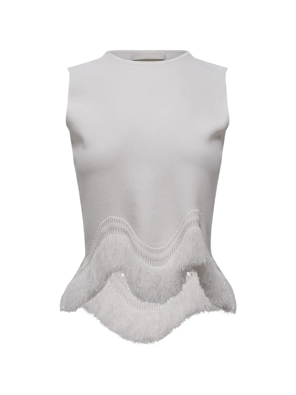 Ulla Johnson Koa Fringed-Trim Top | L