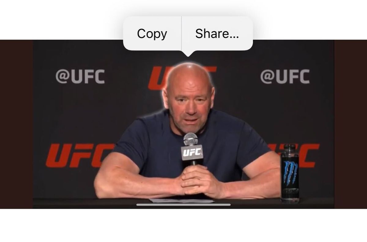iOS 16 is being used to isolate UFC President Dana White