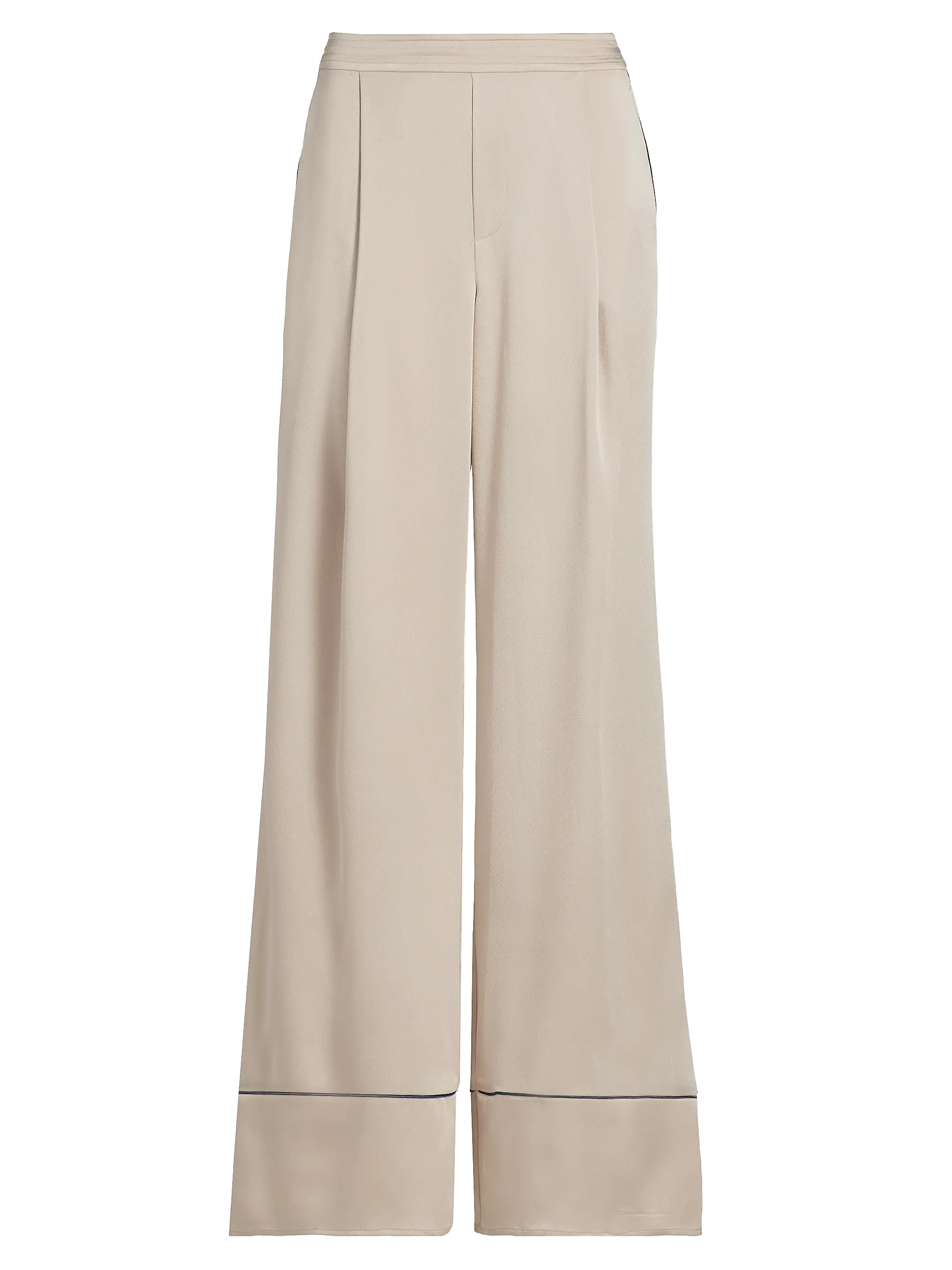 Tavia Satin Piped Trousers