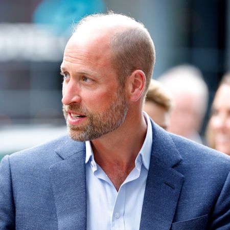Prince William wearing a blue blazer