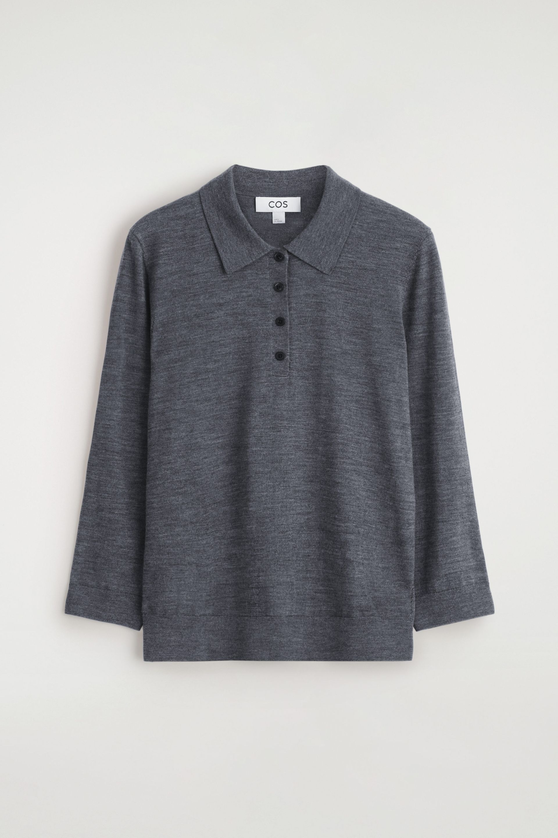 Merino Wool Polo Sweater